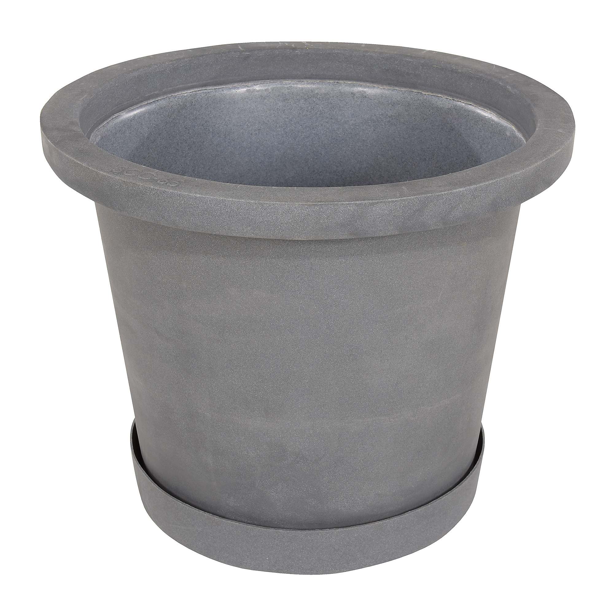 Vestil Plastic Industrial Planter - 65 Gallon, Granite Gray, Model# OG-IP-65-GGY
